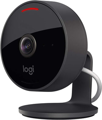 Buy Logitech,Logitech 961-000490 Circle View Weatherproof Wired Home Security Camera TrueView Video, 180° Wide Angle, 1080p HD, Night Vision, 2-Way Audio, Encrypted and Apple HomeKit Secure Video - Black - Gadcet UK | UK | London | Scotland | Wales| Near Me | Cheap | Pay In 3 | Surveillance Cameras