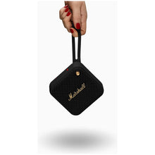 Buy Marshall,Marshall Willen Portable Bluetooth Speaker - Black and Brass - Gadcet UK | UK | London | Scotland | Wales| Near Me | Cheap | Pay In 3 | Bluetooth Speakers