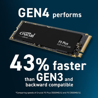 Buy Crucial,Crucial P3 Plus 4TB PCIe 4.0 3D NAND NVMe M.2 SSD - Gadcet.com | UK | London | Scotland | Wales| Ireland | Near Me | Cheap | Pay In 3 | Hard Drives