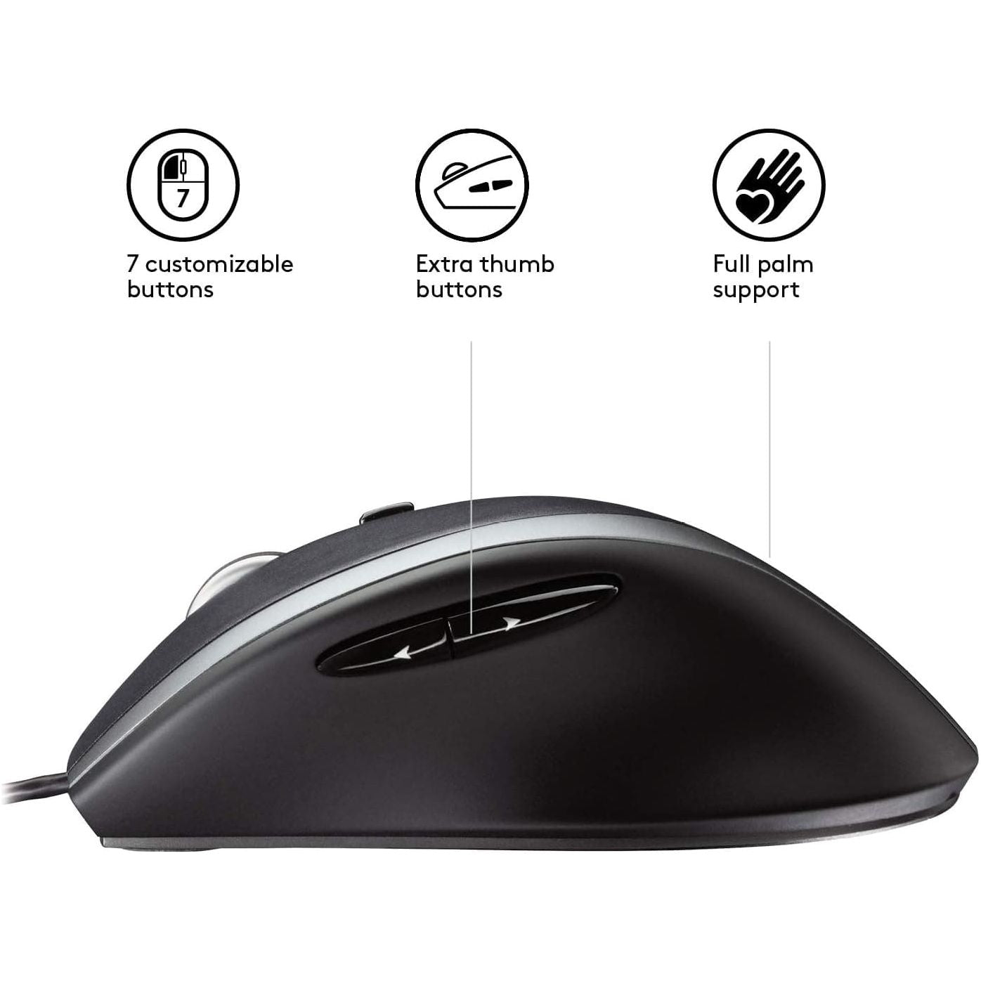 Buy Logitech,Logitech M500 Wired USB Mouse - High Precision 1000 DPI Laser Tracking - Black - Gadcet UK | UK | London | Scotland | Wales| Ireland | Near Me | Cheap | Pay In 3 | Mouse Pads