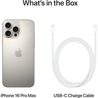 Apple iPhone 16 Pro Max 5G - 256GB, Natural Titanium, Unlocked - 6