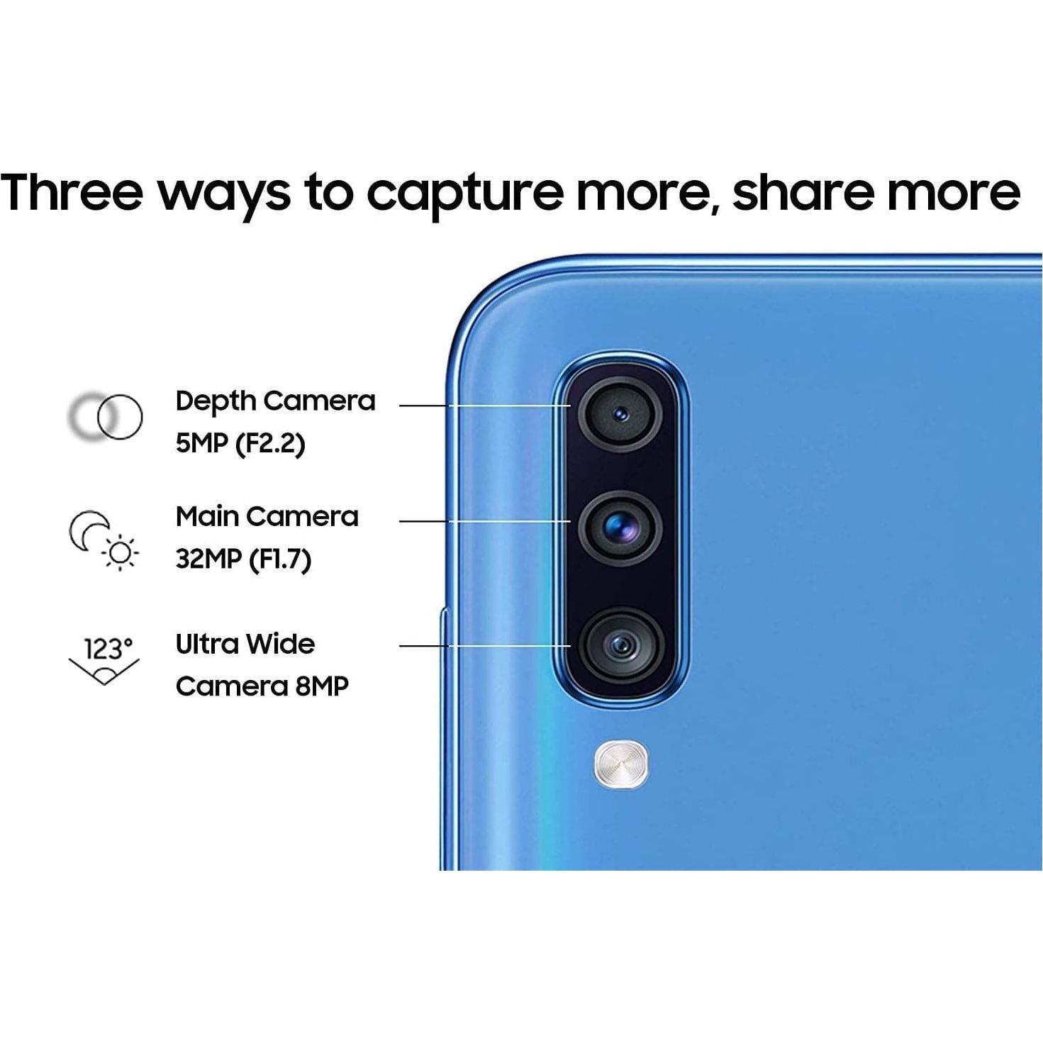 Buy Samsung,Samsung Galaxy A70 4G - 6GB RAM - 128GB Storage - Dual Sim - Blue - Unlocked - Gadcet UK | UK | London | Scotland | Wales| Near Me | Cheap | Pay In 3 | Unlocked Mobile Phones