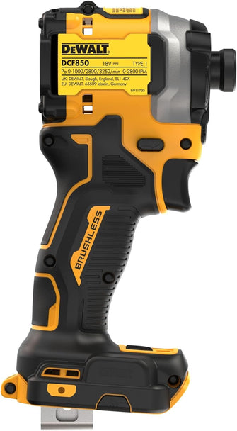 Buy DEWALT,DEWALT DCF850N-XJ 18V XR Brushless Compact Impact Driver - Bare Unit - Gadcet UK | UK | London | Scotland | Wales| Near Me | Cheap | Pay In 3 | Power, Garden & Hand Tools