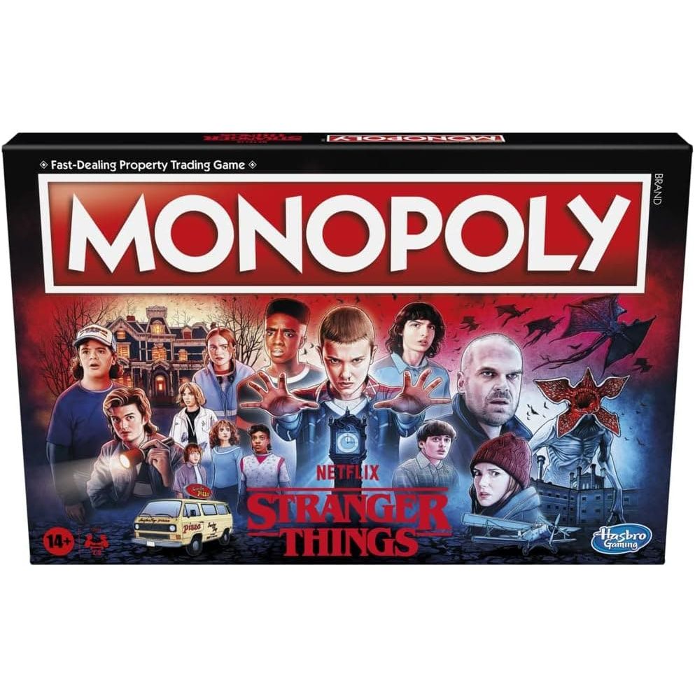 Buy Gadcet UK,Hasbro Gaming Monopoly: Netflix Stranger Things Edition Board Game for Adults and Teens Ages 14+, Game for 2-6 Players, Multicolor - Gadcet UK | UK | London | Scotland | Wales| Ireland | Near Me | Cheap | Pay In 3 | Games and Toys