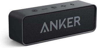 Anker Soundcore Bluetooth Speaker, Upgraded Version with 24H Playtime, IPX5 Waterproof, Stereo Sound, 66ft Bluetooth Range, Built-In Mic