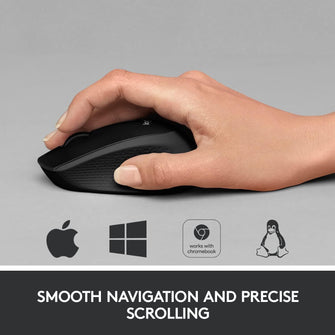 Buy Alann Trading Limited,Logitech M330 Silent Plus Wireless Mouse – Enjoy Same Click Feel with 90% Less Click Noise, 2 Year Battery Life, Ergonomic Right-Hand Shape for Computers and Laptops, USB Unifying Receiver, Black - Gadcet UK | UK | London | Scotland | Wales| Near Me | Cheap | Pay In 3 | Mice & Trackballs