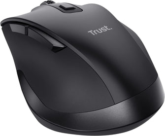 Trust Fyda Rechargeable Wireless Mouse – 800-2400 DPI, 6 Buttons, Ergonomic Design, Black