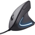 Buy Trust,Trust Verto Wired Ergonomic Vertical Mouse – 1000-1600 DPI, 6 Buttons, LED Illumination, Right-Handed – Black - Gadcet UK | UK | London | Scotland | Wales| Near Me | Cheap | Pay In 3 | Keyboard & Mouse