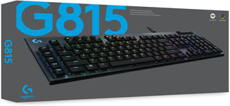 Buy Logitech,Logitech G815 RGB Wired Mechanical Gaming Keyboard with low profile GL-Tactile switches - Gadcet.com | UK | London | Scotland | Wales| Ireland | Near Me | Cheap | Pay In 3 | Keyboards