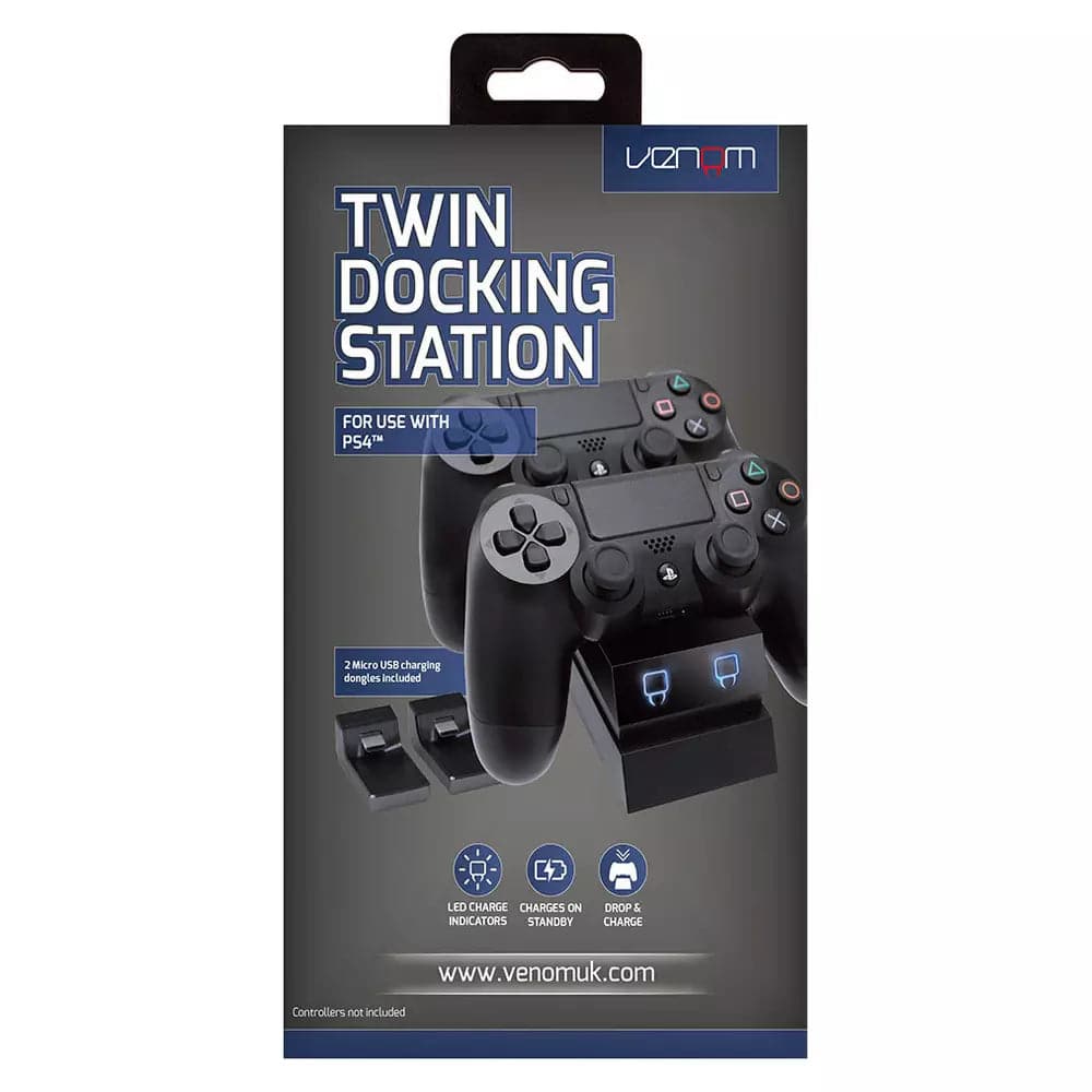 Venom,Venom Twin Docking Station for PS4 - Black - Gadcet.com