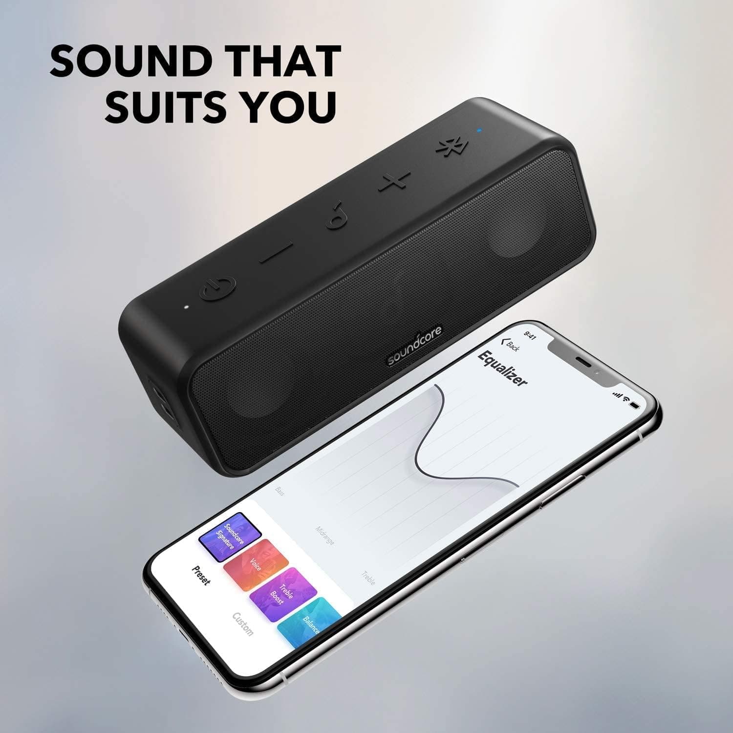 Soundcore 3 by Anker, Bluetooth Speaker - IPX7 Waterproof  - 7