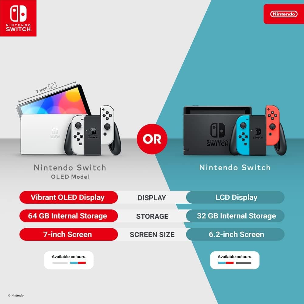 Nintendo Switch OLED Console 64GB - White - 2
