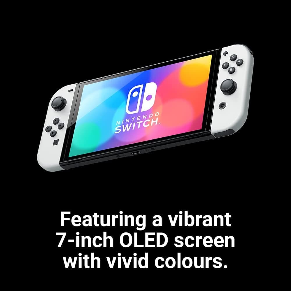 Nintendo Switch OLED Console 64GB - White - 3