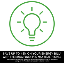 Ninja Foodi MAX PRO Health Grill, Flat Plate & Air Fryer [AG651UK] 7 Cooking Functions, 2 Grill Plates, 3.8L [Silver/Black] - 3