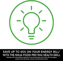 Ninja Foodi MAX PRO Health Grill, Flat Plate & Air Fryer [AG651UK] 7 Cooking Functions, 2 Grill Plates, 3.8L [Silver/Black] - 3