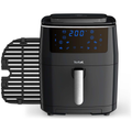 Tefal [FW201827] Easy Fry 3-in-1 XXL Digital Air Fryer, Grill and Steamer 6.2L Capacity 7 Programs inc Dehydrator [Black] 1700 W - 1