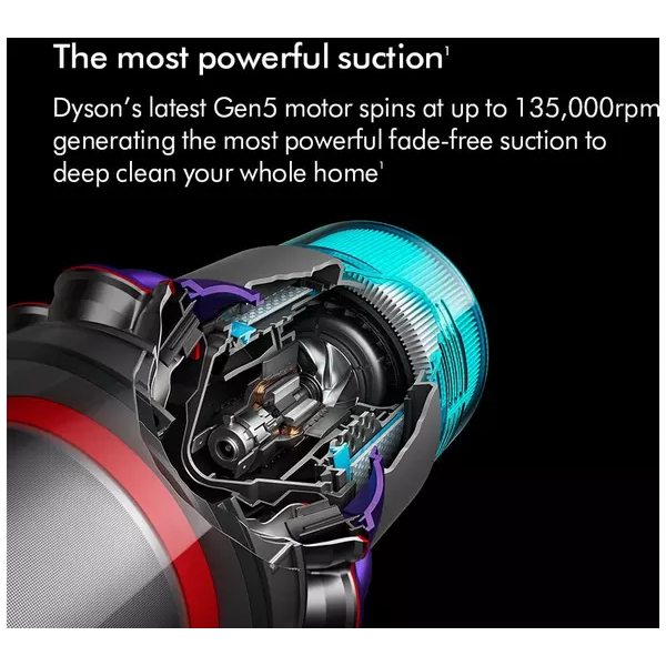 DYSON Gen5detect Absolute Cordless Vacuum Cleaner, Nickel & Purple - 5