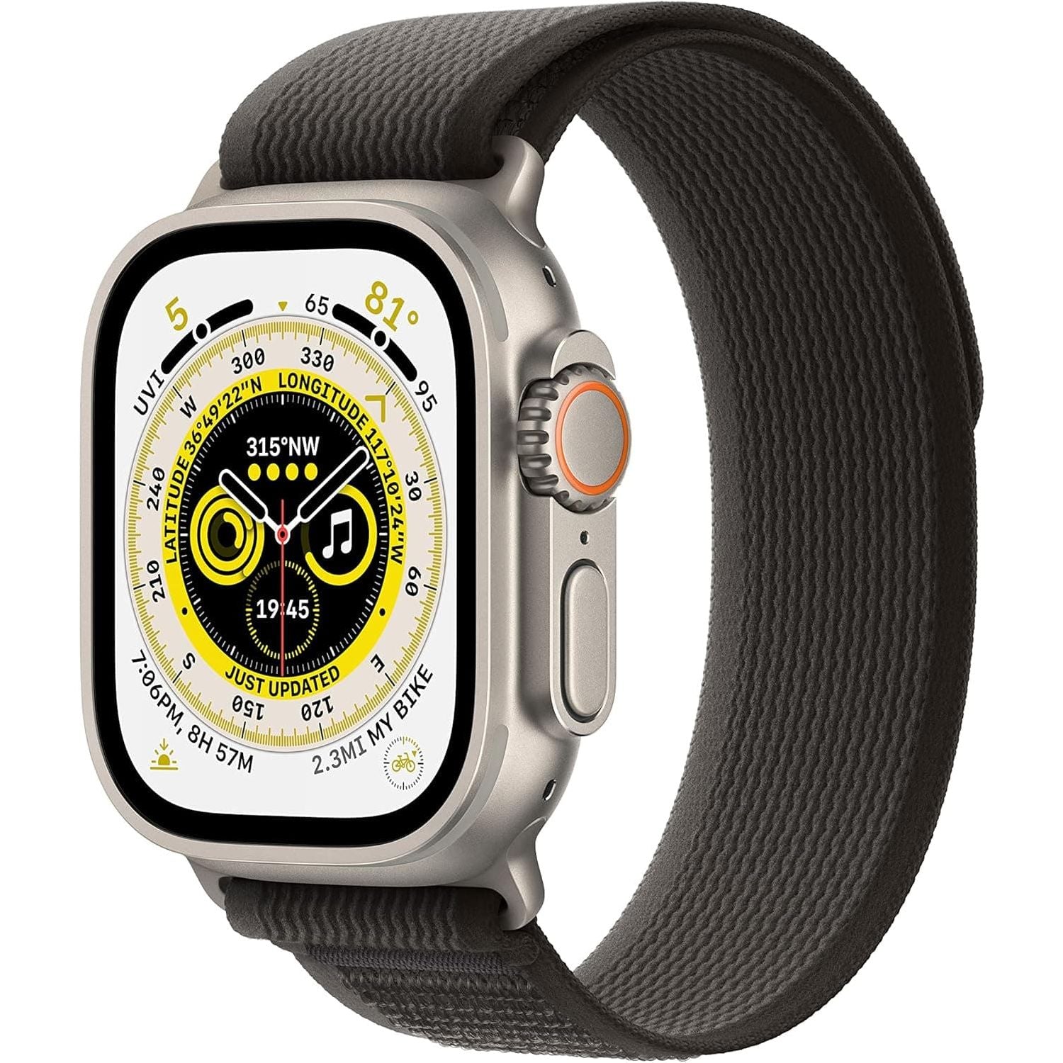Buy Apple,Apple Watch Ultra Cellular (49mm) – Titanium Case with Black & Grey Trail Loop, Small/Medium - Gadcet UK | UK | London | Scotland | Wales| Near Me | Cheap | Pay In 3 | Smart Watches