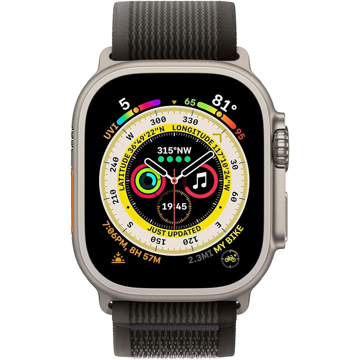 Buy Apple,Apple Watch Ultra Cellular (49mm) – Titanium Case with Black & Grey Trail Loop, Small/Medium - Gadcet UK | UK | London | Scotland | Wales| Near Me | Cheap | Pay In 3 | Smart Watches