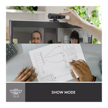 Logitech Brio 500 Full HD Webcam With Auto Light Correction, Show Mode, Dual Noise Reduction Mics, Webcam Privacy Cover, Works With Microsoft Teams, Google Meet, Zoom, USB-C Cable, Streaming [Black] - 7