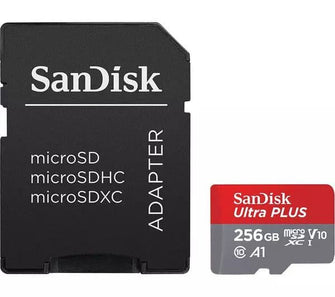 SANDISK Ultra PLUS microSDXC UHS-I Memory Card Up-To 160 MB/S - 256 GB - 3
