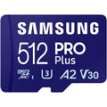 Samsung PRO Plus SD Card, 512 GB, With UHS-I U3 Interface, Full HD & 4K UHD, Read Speed 180 MB/s, Write Speed 130 MB/s, 512GB - 1