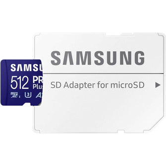 Samsung PRO Plus SD Card, 512 GB, With UHS-I U3 Interface, Full HD & 4K UHD, Read Speed 180 MB/s, Write Speed 130 MB/s, 512GB - 7