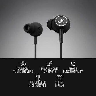 Marshall Mode In-Ear Earphones - Black - 7