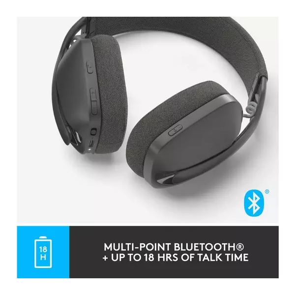 LOGITECH Zone Vibe 100 Wireless Headset [Graphite] - 6