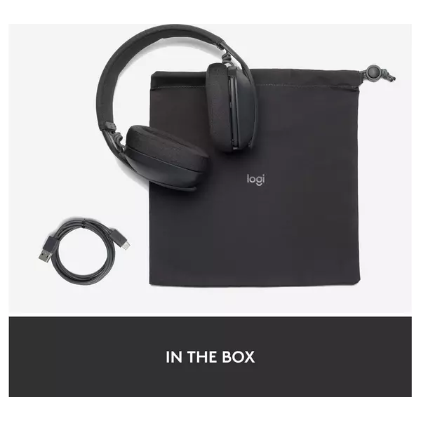 LOGITECH Zone Vibe 100 Wireless Headset [Graphite] - 10