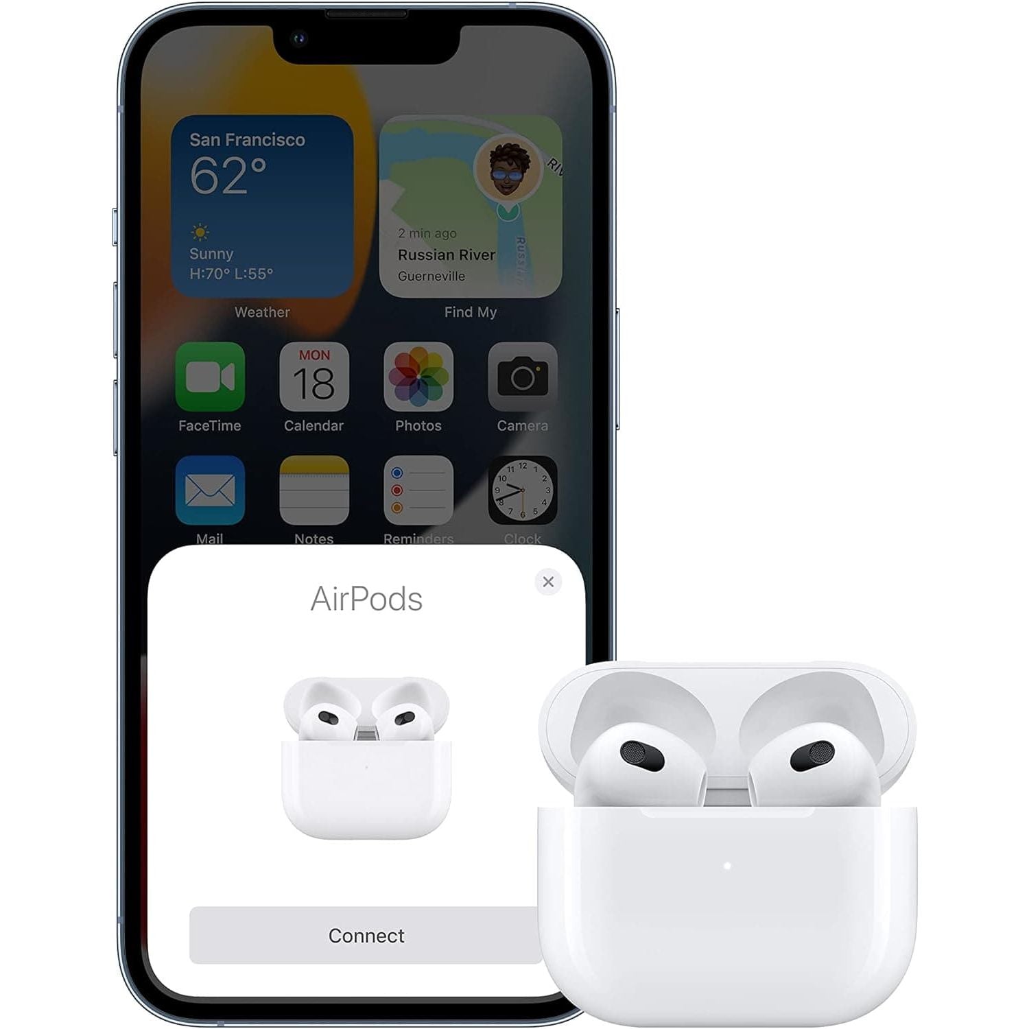 Apple AirPods With Lightning Charging Case (3rd Generation) - White - 6