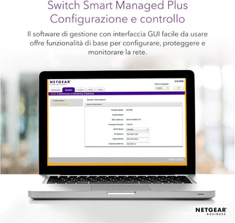 NETGEAR GS108E 8-Port Ethernet Plus Switch, Gigabit Switch with Desktop or Wall Mounting Options and Limited Lifetime Support - 3