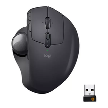 Logitech MX Ergo Wireless Trackball Mouse, Bluetooth Or 2.4GHz with Unifying USB-Receiver, Adjustable Trackball Angle, Precision Scroll-Wheel, USB-C Charging Battery, PC/ Mac/ iPad OS - Black - 1