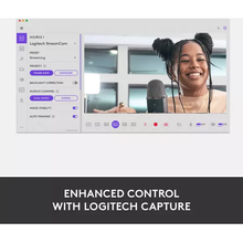 Logitech StreamCam – Live Streaming Webcam for Youtube and Twitch, Full 1080p HD 60fps, USB-C Connection, AI-enabled Facial Tracking, Auto Focus, Vertical Video - OFF WHITE - 8