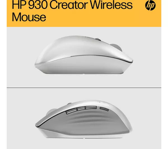 HP 930 Creator Mouse - 7 Programmable buttons, rechargeable, connect up to three devices with wireless or Bluetooth, fast charge, hyper-fast scroll whelver - 5