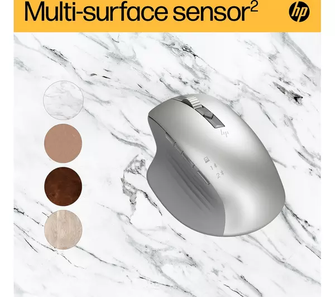 HP 930 Creator Mouse - 7 Programmable buttons, rechargeable, connect up to three devices with wireless or Bluetooth, fast charge, hyper-fast scroll whelver - 8