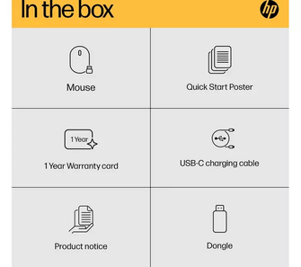 HP 930 Creator Mouse - 7 Programmable buttons, rechargeable, connect up to three devices with wireless or Bluetooth, fast charge, hyper-fast scroll whelver - 10
