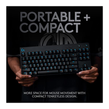 Logitech G PRO TKL Mechanical Gaming Keyboard, GX Blue Clicky Key Switches, LIGHTSYNC RGB, Portable Tenkeyless Design for esport Gaming, Detachable Micro USB Cable, QWERTY UK Layout - Black - 5