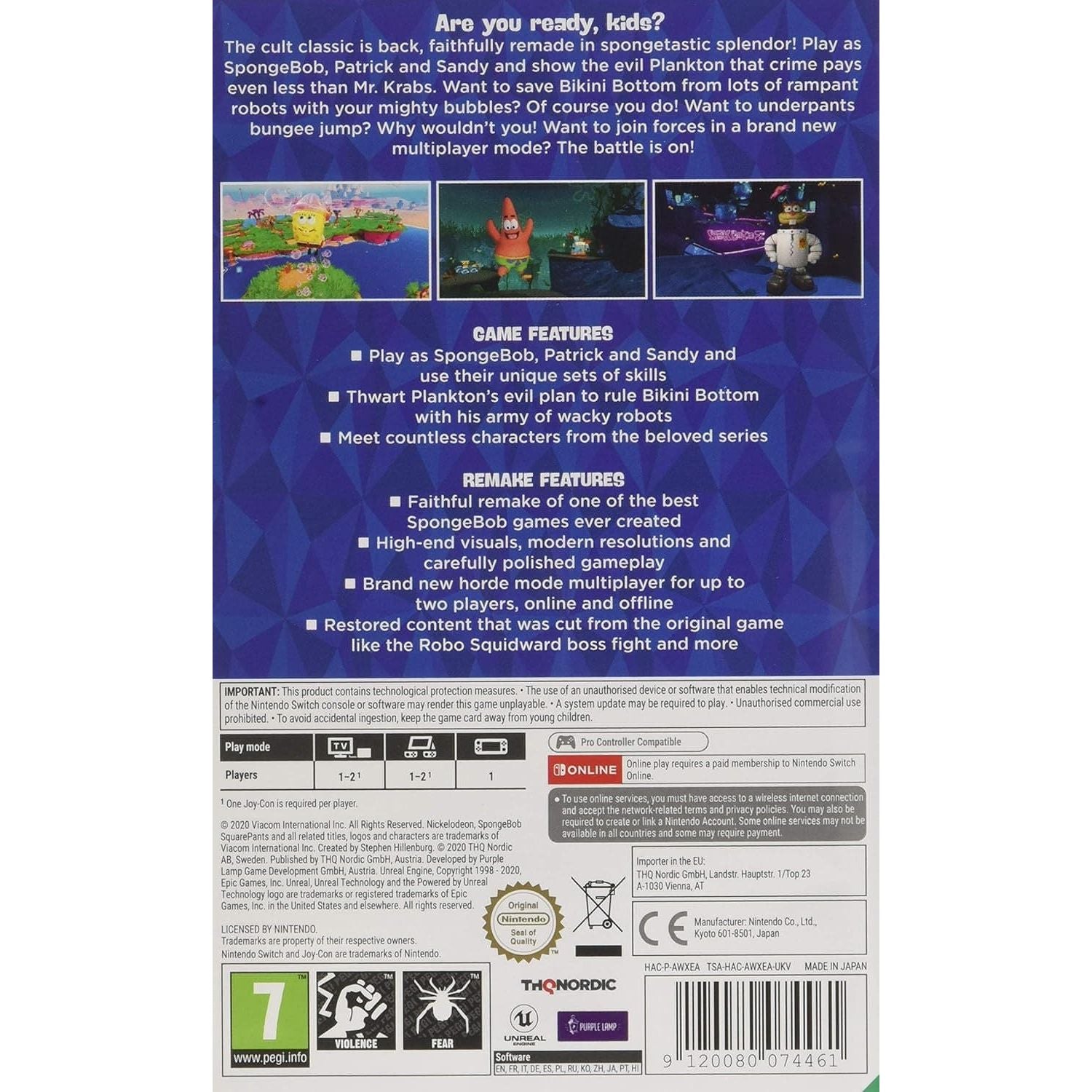 SpongeBob Squarepants: Battle For Bikini Bottom - Rehydrated - Nintendo Switch - 2