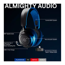 SteelSeries Arctis Nova 7P PS, PC, Switch Gaming Headset [Black & Blue] - 10