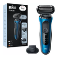 BRAUN Series 6 60-B1200S Wet & Dry Foil Shaver [Black & Blue] - 1