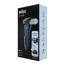 BRAUN Series 6 60-B1200S Wet & Dry Foil Shaver [Black & Blue] - 2