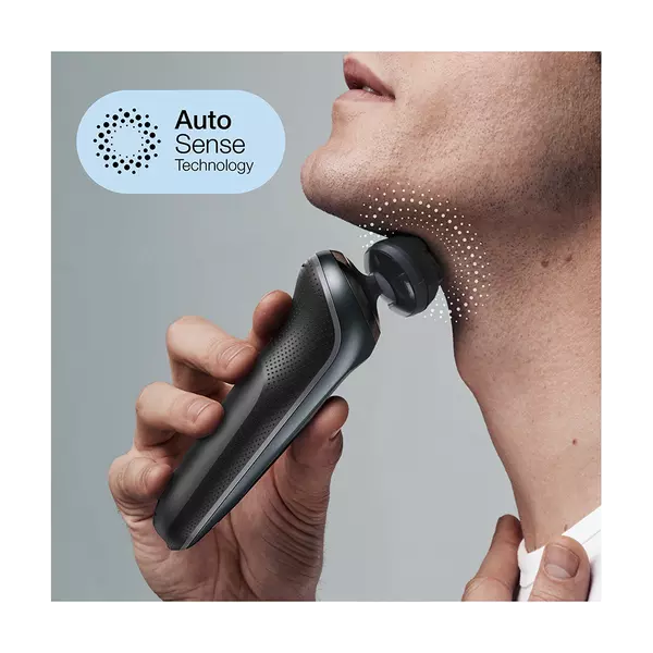 BRAUN Series 6 60-B1200S Wet & Dry Foil Shaver [Black & Blue] - 5