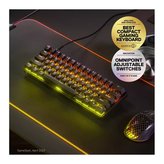 STEELSERIES Apex Pro Mini Mechanical Gaming Keyboard (UK Layout) [Black] - 2