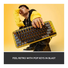 LOGITECH POP Keys Wireless Mechanical Keyboard [Blast Yellow] - 2