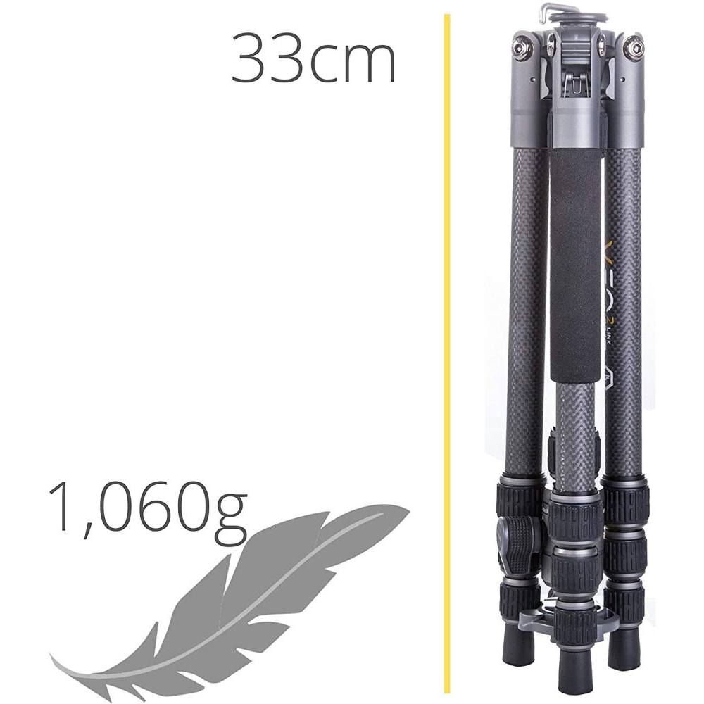 Vanguard VEO 3GO 235CB 23mm Carbon Fibre Travel Tripod - 4