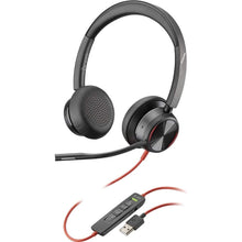 Poly - Blackwire 8225 Wired Headset with Boom Mic (Plantronics) - Dual-Ear (Stereo) Computer-Headset, USB-A to Connect to your PC/Mac, Active Noise Canceling, Works with Teams (Certified), Zoom & more - 1