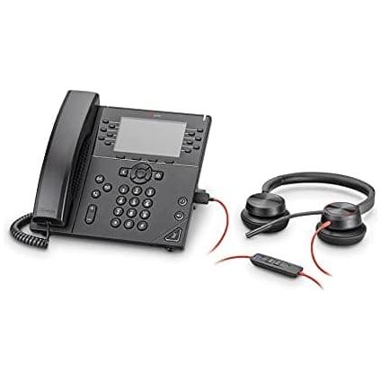 Poly - Blackwire 8225 Wired Headset with Boom Mic (Plantronics) - Dual-Ear (Stereo) Computer-Headset, USB-A to Connect to your PC/Mac, Active Noise Canceling, Works with Teams (Certified), Zoom & more - 4