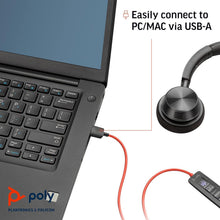 Plantronics - Blackwire 3310 USB-A (Poly) - Wired, Single Ear (Mono) Headset with Boom Mic - USB-A to connect to your PC and/or Mac - Works with Teams (Certified), Zoom & more - 3