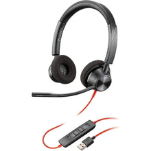 Plantronics – Blackwire 3320 USB-A (Poly) – Wired, Dual-Ear (Stereo) Headset with Boom Mic – USB-A to connect to your PC and/or Mac – Works with Teams, Zoom, & more - 1